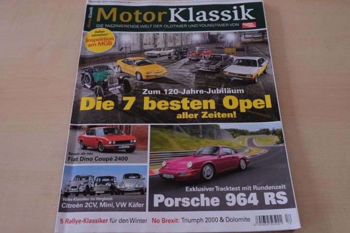 Deckblatt Motor Klassik (12/2019)
